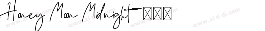 Honey Moon Midnight字体转换